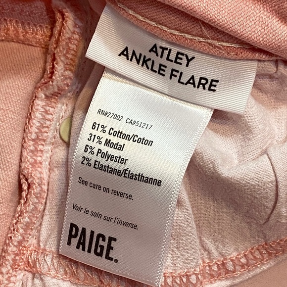 PAIGE Blush Atley Ankle Flare Jeans - Picture 6 of 11